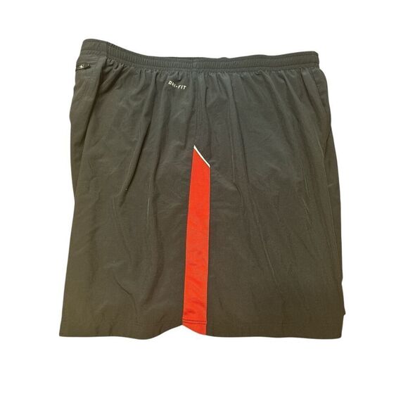 Nike Women's Size XL Dri-Fit Black Red Athletic Shorts - Picture 1 of 9